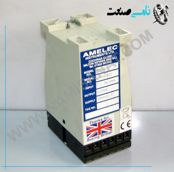 ADM240, ADM240,ADM24,ADM2,ADM,AD,A, ,نامی صنعت,تجهیزات صنعتی برق صنعتی,namisanat,نامی صنعت,تجهیزات صنعتی,نمایندگی فروش سایر برند ها,نمایندگی فوش ایر برند های ABB,IFM,MEASUREMENT &INSTRUMENT,اندازه گیری و ابزار دقیق,MEASUREMENT ,INSTRUMENT,اندازه گیری, ابزار دقیق,ADM240 Slidewire / Resistance / Potentiometer Transmitter Technical Specifications Input Resistance/ Slidewire/ Thermistor/ Potentiometer Input spans up to 10KΩ. Any wire wound Potentiometer can be specified in the range of: 100Ω up to 10KΩ. Version also available for plastic film pots (Input excitation 1V dc @ 2mA max, other options available). Output DC current or voltage specified in the range of: Current up to 100mA max in Sink configuration (externally powered) Current up 22mA max in Source configuration (Internally powered) Voltage from 0.4 to 20V max @ up to 5mA per output. Typical output: 4-20mA (Source port,1200Ω load max) Isolation 1000V RMS* Input/Output/Supply/Earth *(500Vdc if RFI option ‘K’ is specified) Performance Accuracy/Linearity: < ±0.1% EMC: 2014/30/EU , EN 61326-1:2013 Tel: 01908-567003 Email: sales@amelec-uk.com Visit: Fax: 01908-566735