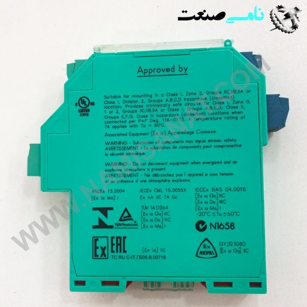 KFD2-STC4-EX1-Y1, واردات قطعات ,PEPERL FUCHS نامی صنعت,تجهیزات صنعتی,نمایندگی فروش سایر برند ها,نمایندگی فوش ایر برند های ABB,NAMISANAT,IFM,پترو شیمی ,فولاد,شرکت بازرگانی,نامی ,صنعت, سسایر سیستم ها,سیستم ها ,وکانکتور,مانیتور ind.electronics,الکترونیک صنعتی, MEASUREMENT ,&INSTRUMENT,اندازه گیری و ابزار دقیق ind.power,برق صنعتی , Induction welding,,جوش القایی, hydraulic-pneumatic,,هیدرولیک-پنوماتیک, واردات قطعات KFD2-STC4-EX1-Y122583,KFD2-STC4-EX1,KFD2-STC4,KFD2,  RELAY  P+F