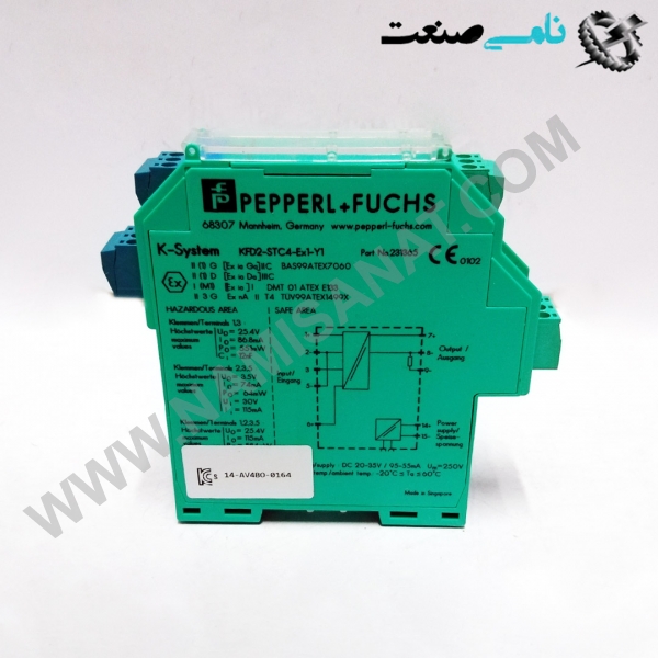 KFD2-STC4-EX1-Y1, واردات قطعات ,PEPERL FUCHS نامی صنعت,تجهیزات صنعتی,نمایندگی فروش سایر برند ها,نمایندگی فوش ایر برند های ABB,NAMISANAT,IFM,پترو شیمی ,فولاد,شرکت بازرگانی,نامی ,صنعت, سسایر سیستم ها,سیستم ها ,وکانکتور,مانیتور ind.electronics,الکترونیک صنعتی, MEASUREMENT ,&INSTRUMENT,اندازه گیری و ابزار دقیق ind.power,برق صنعتی , Induction welding,,جوش القایی, hydraulic-pneumatic,,هیدرولیک-پنوماتیک, واردات قطعات KFD2-STC4-EX1-Y122583,KFD2-STC4-EX1,KFD2-STC4,KFD2,  RELAY  P+F