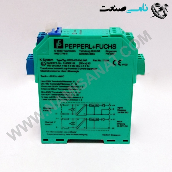KFD0-CS-EX2.50P, واردات قطعات ,PEPERL FUCHS نامی صنعت,تجهیزات صنعتی,نمایندگی فروش سایر برند ها,نمایندگی فوش ایر برند های ABB,NAMISANAT,IFM,پترو شیمی ,فولاد,شرکت بازرگانی,نامی ,صنعت, سسایر سیستم ها,سیستم ها ,وکانکتور,مانیتور  ind.electronics,الکترونیک صنعتی,Encoders MEASUREMENT ,&INSTRUMENT,اندازه گیری و ابزار دقیق ind.power,برق صنعتی , Induction welding,,جوش القایی, hydraulic-pneumatic,,هیدرولیک KFD0-CS-EX2.50P,KFD0-CS-EX2.50,KFD0-CS-EX2.5,KFD0-CS-EX2.,KFD0-CS-EX2,KFD0-CS-EX,KFD0-CS-E,KFD0-CS-,KFD0-CS,KFD0-C,KFD0-,KFD0,KFD,KF PEPPERL+FUCHS,P+F RELAY,RELAYS SSR,RELAYS,IND.POWER,OTHER RELAY,Switch Amplifier,POWER SUPPLY,kFD2-E82,kFD2-E8,kFD2-E,kFD2-,kFD,kF,k, namisanat,نامی صنعت,تجهیزات صنعتی,نمایندگی فروش سایر برند ها,نمایندگی فوش ایر برند های ABB,IFM,پترو شیمی ,فولاد,شرکت بازرگانی,Ind.automation,اتوماسیون صنعتی, ind.electronics,الکترونیک صنعتی, MEASUREMENT ,&INSTRUMENT,اندازه گیری و ابزار دقیق ind.power,برق صنعتی , Induction welding,,جوش القایی,KSD2-BL-4,KSD2-BL-,KSD2-BL,KSD2-B,KSD2-,KSD,KS,k,K, hydraulic-pneumatic,,هیدرولیک-پنوماتیک,KFD2-SOT2-EX1.LB,KFD2-SOT2-EX1.,KFD2-SOT2-EX,KFD2-SOT2-E,KFD2-,KFD2-S,KFD,KF,K,KFD2-ST2-EX2,KFD2-ST2-EX,KFD2-ST2-E,KFD2-ST2-,KFD2-ST,KF,KFD,K, واردات قطعات , Flow Sensor , سنسور جریان,HDA4745-A-400-000,HDA4745-A-400-00,HDA4745-A-400,HDA4745-A-40,HDA4745-A-4,HDA4745-A-,HDA4745-A,HDA4745-,HDA474,HDA47,HDA4,HDA,HD,H,KFD2-PT2-EX1,KFD2-PT2-EX,KFD2-PT2-E,KFD2-PT2-,KFD2-PT2,KFD2-PT,KFD2-P,KFD2-,KFD2,KFD,KF,K,Potentiometer Converter KFD2-PT2-Ex1 < 1-channel isolated barrier < 24 V DC supply (Power Rail),KFD2-STC4-EX1,KFD2-STC4-E,KFD2-STC4-,KFD2-STC4,KFD2-ST,KFD2-S,KFD2-,KFD2,KFD,KF,K, < Potentiometer input < Voltage output 0 V ... 10 V,KFD2-SR2-EX2 ,KFD2-SR2-EX2,KFD2-SR2-EX,KFD2-SR2-E,KFD2-SR2-,KFD2-SR,KFD2-S,KFD2-,KFD,KF,K,Switch Amplifier KFD2-SR2-Ex2.W < 2-channel isolated barrier < 24 V DC supply (Power Rail),SMART Transmitter Power Supply KFD2-STC4-Ex1.2O < 1-channel isolated barrier < 24 V DC supply (Power Rail) < Input 2-wire and 3-wire SMART transmitters and 2-wire SMART current sources < Signal splitter (1 input and 2 outputs) < Dual output 0,4 mA ... 20 mA < Terminal blocks with test sockets < Up to SIL 3 acc. to IEC 61508 < Dry contact or NAMUR inputs < Relay contact output < Line fault detection (LFD) < Reversible mode of operation < Up to SIL 2 acc. to IEC 61508,IEC 61511  < Lead resistance compensation adjustment < Accuracy 0.05 % < Up to SIL 2 acc. to IEC 61508,KFD2-RR-EX,KFD2-RR-E,KFD2-RR-,KFD2-RR,KFD2-R,KFD2-,KFD2,KFD,KFD2-RR-EX1KF,K,,• 1-channel isolated barrier • 24 V DC supply (Power Rail) • Resistance and RTD input (Pt100, Pt500, Pt1000) • Resistance output • Accuracy ,KFD2-STC4-EX120,KFD2-STC4-EX12,KFD2-STC4-EX1,KFD2-STC4-EX,KFD2-STC4-E,KFD2-S,KFD2-STC4,KFD2-,KFD2-STC,KFD2-S,KFD2-,KF,K, • Line fault detection (LFD) for Pt100 • Housing width 12.5 mm, ,پی +اف,پپرل فوکس,پپرل فاکس,,برق صنعتی,رله,رله اس اس آر,سایر رله ها