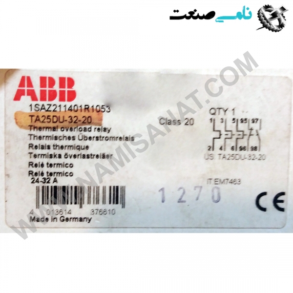 1SAZ211401R1053/TA25DU-32-20, واردات قطعات ,PEPERL FUCHS نامی صنعت,تجهیزات صنعتی,نمایندگی فروش سایر برند ها,نمایندگی فوش ایر برند های ABB,NAMISANAT,IFM,پترو شیمی ,فولاد,شرکت بازرگانی,نامی ,صنعت, سسایر سیستم ها,سیستم ها ,وکانکتور,مانیتور  ind.electronics,الکترونیک صنعتی,Encoders MEASUREMENT ,&INSTRUMENT,اندازه گیری و ابزار دقیق ind.power,برق صنعتی , Induction welding,,جوش القایی, hydraulic-pneumatic,,هیدرولیک  1SAZ211401R1053,TA25DU-32-20,1SAZ211401R1053,TA25DU-32-2,1SAZ211401R1053,TA25DU-32-,1SAZ211401R1053,TA25DU-32,1SAZ211401R1053,TA25DU-3,1SAZ211401R1053,TA25DU-,1SAZ211401R1053,TA25DU,1SAZ211401R1053,TA25D,1SAZ211401R1053,TA25,1SAZ211401R1053,TA2,1SAZ211401R1053,TA,1SAZ211401R1053,T,1SAZ211401R1053,,1SAZ211401R1053,1SAZ211401R105,1SAZ211401R10,1SAZ211401R1,1SAZ211401R,1SAZ211401,1SAZ21140,1SAZ2114,1SAZ211,1SAZ21,1SAZ2,1SAZ SWITCH,ABB,IND.POWER,OTHER SWITCH,NAMISANAT.CO,MODULE,CONTACTOR,CONNECTOR,Motor Starter Magnetic,https:,,www.namisanat.com,per,,Motor Starter, Temperature monitoring relay,Temperature Monitors,IND.AUTOMATION,MONITORING AND CONTROL SYSTEMS,CONTACTOR,Thermal Overload Relay سوییچ,ای بی بی,برند ای بی بی,سوییچ ای بی بی,کانکتور ای بی بی,سوکت ای بی بی,کانکتور,سایر کلید ها,ماژول ای بی بی,کنتاکتور,برق صنعتی,مغناطیسی استارت موتور,سایرسوییچ ها,مانیتورهای دما,رله مانیتورینگ دما,سیستم های کنترل و مانیتورینگ,کنتاکتور,رله اضافه بار حرارتی,ماژول خروج دیجیتال,ماژول,استارت موتور