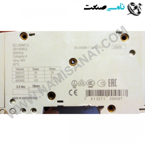 2CCS893001R0404/S803N-C40, واردات قطعات ,PEPERL FUCHS نامی صنعت,تجهیزات صنعتی,نمایندگی فروش سایر برند ها,نمایندگی فوش ایر برند های ABB,NAMISANAT,IFM,پترو شیمی ,فولاد,شرکت بازرگانی,نامی ,صنعت, سسایر سیستم ها,سیستم ها ,وکانکتور,مانیتور  ind.electronics,الکترونیک صنعتی,Encoders MEASUREMENT ,&INSTRUMENT,اندازه گیری و ابزار دقیق ind.power,برق صنعتی , Induction welding,,جوش القایی, hydraulic-pneumatic,,هیدرولیک  2CCS893001R0404,S803N-C40,2CCS893001R0404,S803N-C4,2CCS893001R0404,S803N-C,2CCS893001R0404,S803N-,2CCS893001R0404,S803N,2CCS893001R0404,S803,2CCS893001R0404,S80,2CCS893001R0404,S8,2CCS893001R0404,S,2CCS893001R0404,,2CCS893001R0404,2CCS893001R040,2CCS893001R04,2CCS893001R0,2CCS893001R,2CCS893001,2CCS89300,2CCS8930,2CCS893,2CCS89,2CCS8,2CCS,2CC SWITCH,ABB,IND.POWER,OTHER SWITCH,NAMISANAT.CO,MODULE,CONTACTOR,CONNECTOR,Motor Starter Magnetic,https:,,www.namisanat.com,per,,Motor Starter, Temperature monitoring relay,Temperature Monitors,IND.AUTOMATION,MONITORING AND CONTROL SYSTEMS,CONTACTOR,Thermal Overload Relay,High Performance Circuit Breakers,Circuit breaker,The S803N-C20 is a 3-pole High Performance Circuit breaker,High Performance Circuit Breakers,The S803N-C25 is a 3-pole High Performance Circuit breaker with C-characteristic,HIGH PERFORMANCE MCB   The S803N-C40 is a 3-pole High Performance Circuit breaker with C-characteristic, with ca ge terminal and a rated current of 40 A. It is a current limiting device with a maximum breaki ng capacity of 36kA at 240,415V. It can be used for voltages up to 400,690V and in DC as well. It has two different tripping mechanisms, the thermal tripping mechanism for overload protection and the electromechanic tripping mechanism for short circuit protection. The S8 03N-C40 complies with IEC,EN 60898-1 and IEC,EN 60947-2 and allows the use for reside ntial, commercial and industrial applications. It has numerous of approvals, therefore it can be used worldwide. The extensive range of accessory makes the use of S803N-C40 more c omfortable. Due to the fast arc extinction of S803N-C40 your application will be secured سوییچ,ای بی بی,برند ای بی بی,سوییچ ای بی بی,کانکتور ای بی بی,سوکت ای بی بی,کانکتور,سایر کلید ها,ماژول ای بی بی,کنتاکتور,برق صنعتی,مغناطیسی استارت موتور,سایرسوییچ ها,مانیتورهای دما,رله مانیتورینگ دما,سیستم های کنترل و مانیتورینگ,کنتاکتور,رله های اضافه بار حرارتی,MCB با عملکرد بالا ,مدار شکن با کارایی بالا,سوییچ ای بی بی سایر کلیدها,مدارشکن,ماژول,استارت موتور