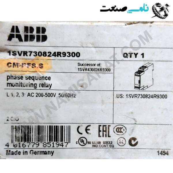 1SVR730824R9300/CM-PFS.S, واردات قطعات ,PEPERL FUCHS نامی صنعت,تجهیزات صنعتی,نمایندگی فروش سایر برند ها,نمایندگی فوش ایر برند های ABB,NAMISANAT,IFM,پترو شیمی ,فولاد,شرکت بازرگانی,نامی ,صنعت, سسایر سیستم ها,سیستم ها ,وکانکتور,مانیتور  ind.electronics,الکترونیک صنعتی,Encoders MEASUREMENT ,&INSTRUMENT,اندازه گیری و ابزار دقیق ind.power,برق صنعتی , Induction welding,,جوش القایی, hydraulic-pneumatic,,هیدرولیک  1SVR730824R9300,CM-PFS.S,1SVR730824R9300,CM-PFS.,1SVR730824R9300,CM-PFS,1SVR730824R9300,CM-PF,1SVR730824R9300,CM-P,1SVR730824R9300,CM-,1SVR730824R9300,CM,1SVR730824R9300,C,1SVR730824R9300,,1SVR730824R9300,1SVR730824R930,1SVR730824R93,1SVR730824R9,1SVR730824R,1SVR730824,1SVR73082,1SVR7308,1SVR730,1SVR73,1SVR7,1SVR,1SV ABB,RELAY,IND.POWER,OTHER RELAY,RELAY MONITORING,NAMISANAT.CO,https:,,www.namisanat.com,per,,CT-ARE Time relay, true OFF-delay,Three-phase monitoring relay ,Electronic Relays and Controls,Time relay, multifunction,PHASE SEQUENCE ای بی بی,رله ای بی بی,برق صنعتی,سایررله ها,رله مانیتورینگ سه فاز,رله زمان,رله ها و کنترل های الکترونیکی,توالی فاز,رله مانیتورینگ