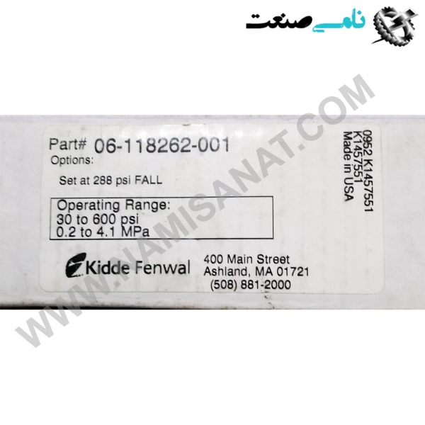  06-118262-001  -  K-45-9047, واردات قطعات ,PEPERL FUCHS نامی صنعت,تجهیزات صنعتی,نمایندگی فروش سایر برند ها,نمایندگی فوش ایر برند های ABB,NAMISANAT,IFM,پترو شیمی ,فولاد,شرکت بازرگانی,نامی ,صنعت, سسایر سیستم ها,سیستم ها ,وکانکتور,مانیتور ind.electronics,الکترونیک صنعتی, MEASUREMENT ,&INSTRUMENT,اندازه گیری و ابزار دقیق ind.power,برق صنعتی , Induction welding,,جوش القایی, hydraulic-pneumatic,,هیدرولیک-پنوماتیک, P,N:     06-118262-001,06-118262-001,06-118262-0,06-118262,06-11826,06-118,06-11,06-1,06,0,  K-45-9047, K-45-904,  K-45-90,  K-45-9,  K-45,  K-4,  K, KIDDE FIRE