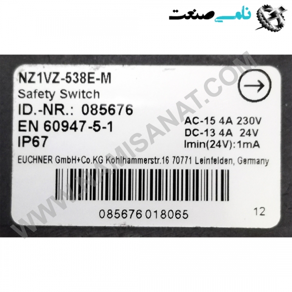 NZ1VZ-538E-M, واردات قطعات ,PEPERL FUCHS نامی صنعت,تجهیزات صنعتی,نمایندگی فروش سایر برند ها,نمایندگی فوش ایر برند های ABB,NAMISANAT,IFM,پترو شیمی ,فولاد,شرکت بازرگانی,نامی ,صنعت, سسایر سیستم ها,سیستم ها ,وکانکتور,مانیتور  ind.electronics,الکترونیک صنعتی,Encoders MEASUREMENT ,&INSTRUMENT,اندازه گیری و ابزار دقیق ind.power,برق صنعتی , Induction welding,,جوش القایی, hydraulic-pneumatic,,هیدرولیک  NZ1VZ-538E-M,NZ1VZ-538E-,NZ1VZ-538E,NZ1VZ-538,NZ1VZ-53,NZ1VZ-5,NZ1VZ-,NZ1VZ,NZ1V,NZ1 EUCHNER,IND.POWER,SWITCH,OTHER SWITCH,Circuit Breakers,Moulded Case Circuit ,Auxiliary contacts, Breakers,NAMISANAT.CO,https:,,www.namisanat.com,per,,THERMAL SWITCHES,AUTOMATIC SWITCHES,Auxiliary switch,front-side auxiliary switch, 1 NO contact, screw terminal, for contactors,SWITCH DISCONNECTOR,High Performance Circuit Breakers,High Performance MCB,Miniature Circuit Breakers,Safety Switches with Separate Actuator, Metal Housing,SAFETY SWITCH اخنر ,برند اخنر,برق صنعتی,سوییچ کمکی,سوییچ,کلید,سایر سوییچ ها,سایر کلید ها,سوییچ ای بی بی,مدار شکن با کارایی بالاسوییچ ایمنی,سوئیچ های ایمنی با محرک جداگانه، محفظه فلزی ,کلید مینیاتوری,مدار شکن کیس قالبی,سوییچ قطع کننده,کلید های مدار,سوییچ اصلی,کلید حرارتی,کلید اتومات