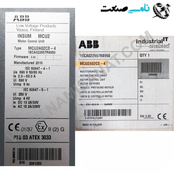 1SCA022657R8950/MCU2A02C0-4, واردات قطعات ,PEPERL FUCHS نامی صنعت,تجهیزات صنعتی,نمایندگی فروش سایر برند ها,نمایندگی فوش ایر برند های ABB,NAMISANAT,IFM,پترو شیمی ,فولاد,شرکت بازرگانی,نامی ,صنعت, سسایر سیستم ها,سیستم ها ,وکانکتور,مانیتور  ind.electronics,الکترونیک صنعتی,Encoders MEASUREMENT ,&INSTRUMENT,اندازه گیری و ابزار دقیق ind.power,برق صنعتی , Induction welding,,جوش القایی, hydraulic-pneumatic,,هیدرولیک  1SCA022657R8950,MCU2A02C0-4,1SCA022657R8950,MCU2A02C0,1SCA022657R8950,MCU2A02C,1SCA022657R8950,MCU2A02,1SCA022657R8950,MCU2A0,1SCA022657R8950,MCU2A,1SCA022657R8950,MCU2,1SCA022657R8950,MCU,1SCA022657R8950,MC,1SCA022657R8950,M,1SCA022657R8950,,1SCA022657R8950,1SCA022657R895,1SCA022657R89,1SCA022657R8,1SCA022657R,1SCA022657,1SCA02265,1SCA0226,1SCA022,1SCA02,1SCA0,1SCA,1SC ABB,CONTACTOR,CONNECTOR,SOCKET,IND.POWER,IND.AUTOMATION,thermal overload relay,MODULE,NAMISANAT.CO,https:,,www.namisanat.com,per,,Contactor Relay,Block Contactor,Auxiliary Contact,Thermal Overload Relay, Electronic Overload Relay,CONNECTOR,Contactor relay and power contactor,Auxiliary switch,front-side auxiliary switch,screw terminal, for contactors,contactor relay​​​​​​​,Contactor relay and power contactor,Auxiliary switch block, with screw terminal for contactor relays,Electronic Overload Relays Accessories,Surge Suppressor ای بی بی,کنتاکتور,کنتاکتور ای بی بی ,لوازم جانبی برای مینی کانکتور,کانکتور,کانکتور ای بی بی,سوکت,برق صنعتی,اتوماسیون صنعتی,تماس کمکی,سوییچ کمکی,رله کنتاکتور و کنتاکتور برق ,بی متال,رله اضافه بار الکترونیکی,رله کنتاکتور,ماژول ای بی بی,سرکوبگر ولتاژ,لوازم جانبی رله های اضافه بار الکترونیکی ,رله اضافه بار حرارتی,