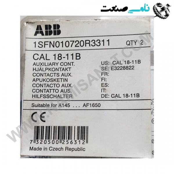 1SFN010720R3311/CAL18-11B, واردات قطعات ,PEPERL FUCHS نامی صنعت,تجهیزات صنعتی,نمایندگی فروش سایر برند ها,نمایندگی فوش ایر برند های ABB,NAMISANAT,IFM,پترو شیمی ,فولاد,شرکت بازرگانی,نامی ,صنعت, سسایر سیستم ها,سیستم ها ,وکانکتور,مانیتور  ind.electronics,الکترونیک صنعتی,Encoders MEASUREMENT ,&INSTRUMENT,اندازه گیری و ابزار دقیق ind.power,برق صنعتی , Induction welding,,جوش القایی, hydraulic-pneumatic,,هیدرولیک  1SFN010720R3311,CAL18-11B,1SFN010720R3311,CAL18-11,1SFN010720R3311,CAL18-1,1SFN010720R3311,CAL18-,1SFN010720R3311,CAL18,1SFN010720R3311,CAL1,1SFN010720R3311,CAL,1SFN010720R3311,CA,1SFN010720R3311,C,1SFN010720R3311,,1SFN010720R3311,1SFN010720R331,1SFN010720R33,1SFN010720R3,1SFN010720R,1SFN010720,1SFN01072,1SFN0107,1SFN010,1SFN01,1SFN0,1SFN,1SF ABB,CONTACTOR,CONNECTOR,SOCKET,IND.POWER,thermal overload relay,MODULE,NAMISANAT.CO,https:,,www.namisanat.com,per,,Contactor Relay,Block Contactor,Auxiliary Contact,Thermal Overload Relay, Electronic Overload Relay,CONNECTOR,Contactor relay and power contactor,Auxiliary switch,front-side auxiliary switch,screw terminal, for contactors,contactor relay​​​​​​​,Contactor relay and power contactor,Auxiliary switch block, with screw terminal for contactor relays,Electronic Overload Relays Accessories,Surge Suppressor ای بی بی,کنتاکتور,کنتاکتور ای بی بی ,لوازم جانبی برای مینی کانکتور,کانکتور,کانکتور ای بی بی,سوکت,برق صنعتی,تماس کمکی,سوییچ کمکی,رله کنتاکتور و کنتاکتور برق ,بی متال,رله اضافه بار الکترونیکی,رله کنتاکتور,سرکوبگر ولتاژ,لوازم جانبی رله های اضافه بار الکترونیکی ,رله اضافه بار حرارتی,