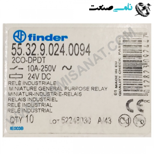 55.32.9.024.0094, واردات قطعات ,PEPERL FUCHS نامی صنعت,تجهیزات صنعتی,نمایندگی فروش سایر برند ها,نمایندگی فوش ایر برند های ABB,NAMISANAT,IFM,پترو شیمی ,فولاد,شرکت بازرگانی,نامی ,صنعت, سسایر سیستم ها,سیستم ها ,وکانکتور,مانیتور  ind.electronics,الکترونیک صنعتی,Encoders MEASUREMENT ,&INSTRUMENT,اندازه گیری و ابزار دقیق ind.power,برق صنعتی , Induction welding,,جوش القایی, hydraulic-pneumatic,,هیدرولیک  55.32.9.024.0094,55.32.9.024.009,55.32.9.024.00,55.32.9.024.0,55.32.9.024.,55.32.9.024,55.32.9.02,55.32.9.0,55.32.9.,55.32.9,55.32.,55.32,55.3,55. FINDER,RELAY,IND.POWER,OTHER RELAYS,RELAY SSR,NAMISANAT.CO,https:,,www.namisanat.com,per,, فیندر,فایندر,رله,له فایندر,برق صنعتی,سایر رله ها,له اس اس آر,رله فیندر 