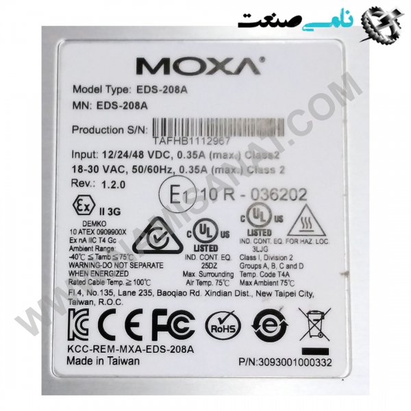 EDS-208A, واردات قطعات ,PEPERL FUCHS نامی صنعت,تجهیزات صنعتی,نمایندگی فروش سایر برند ها,نمایندگی فوش ایر برند های ABB,NAMISANAT,IFM,پترو شیمی ,فولاد,شرکت بازرگانی,نامی ,صنعت, سسایر سیستم ها,سیستم ها ,وکانکتور,مانیتور  ind.electronics,الکترونیک صنعتی,Encoders MEASUREMENT ,&INSTRUMENT,اندازه گیری و ابزار دقیق ind.power,برق صنعتی , Induction welding,,جوش القایی, hydraulic-pneumatic,,هیدرولیک  EDS-208A,EDS-208,EDS-20,EDS-2,EDS-,EDS,ED MOXA,MODULE,OTHER MODULES,IND.AUTOMATION,NAMISANAT.CO,https:,,www.namisanat.com,per, موکسا,ماژول,اتوماسیون صنعتی,سایر ماژول ها,ماژول موکسا