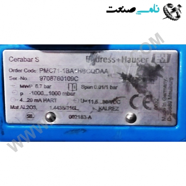 PMC71-1BA1HBCQDAA, واردات قطعات ,PEPERL FUCHS نامی صنعت,تجهیزات صنعتی,نمایندگی فروش سایر برند ها,نمایندگی فوش ایر برند های ABB,NAMISANAT,IFM,پترو شیمی ,فولاد,شرکت بازرگانی,نامی ,صنعت, سسایر سیستم ها,سیستم ها ,وکانکتور,مانیتور  ind.electronics,الکترونیک صنعتی,Encoders MEASUREMENT ,&INSTRUMENT,اندازه گیری و ابزار دقیق ind.power,برق صنعتی , Induction welding,,جوش القایی, hydraulic-pneumatic,,هیدرولیک   PMC71-1BA1HBCQDAA,PMC71-1BA1HBCQDA,PMC71-1BA1HBCQD,PMC71-1BA1HBCQ,PMC71-1BA1HBC,PMC71-1BA1HBC,PMC71-1BA1HB,PMC71-1BA1H,PMC71-1BA1,PMC71-1BA,PMC71-1B,PMC71-1,PMC71,PMC7,PMC  Measuring Instruments-ENDRESS+HAUSER- ENDRESS ENDRESS+HAUSER pressure monitoring,DELTAPILOT S,E+H,Cerabar S PMC71, PMP71, PMP75TRANSMITTERوTechnical ,Hydrostatic level,level measurement   NAMISANAT.CO,https:,,www.namisanat.com,per,  اندرس هاوزر-خریداندرس هاوزر-خریداندرس  در سطح سنج هیدرواستاتیک، مبنای اندازه گیری، اندازه گیری فشار است. این روش، مشابه روش فشار تفاضلی است. با این تفاوت که در اینجا، مخزن تحت فشار نیست و فقط با محاسبه فشار در کف مخزن، می‌توان ارتفاع را به دست آورد. در سطح سنج هیدرواستاتیک در یکی از ساده‌ترین روش‌ها می‌توان یک ترانسمیتر فشار ساده را روی فلنجی در بدنه و نزدیک به کف مخزن نصب کرد به طوری که سنسور آن، در تماس با مایع قرار گیرد. در شیوه‌ای دیگر، که در شکل زیر نشان داده شده است، سنسور فشار به کمک کابلی از بالا به داخل مخزن فرستاده می‌شود. در این حالت، سنسور در نزدیکی کف مخزن قرار می‌گیرد و بدنه سنسور به بدنه  مقادیر فشار نسبی و مطلق را در شکل مشاهده می‌کنید. با توجه به رابطه کلیدی P=ρgHP=ρgH، دقت محاسبه ارتفاع به میزان زیادی به دقیق بودن چگالی ماده وابسته است چرا که تغییرات نسبتاً زیاد دما باعث تغییر در چگالی سیال می شود. به همین دلیل در همه این دستگاه ها از جمله اندازه گیرهای هیدرواستاتیکی،از جبران ساز دما نیز استفاده می شود. متدوال ترین ترانسدیوسر این وسایل از نوع پیزو الکتریک می باشد. در سطح سنج هیدرواستاتیک، ترانسمیتر در بیرون و با فاصله از مخزن نصب شده و مقدار فشار یا ارتفاع به صورت یک سیگنال جریان  4 تا 20mA به اتاق کنترل ارسال می‌شود.  ترانسمیتر دیجیتال فشار برای اندازه گیری سطح ، حجم و جرم مایعات ، همچنین اندازه گیری فشار مایعات و گازها کاربرد در اندازه گیری فشار در لوله ها و محفظه ها دارای گواهی نامه های حفاظتی بین المللی سنسور سطح سنج هیدرواستاتیک چگونه کار می کند؟  در سطح سنج هیدرواستاتیک، فشاری که سیال داخل مخزن بوجود می آورد، محاسبه می شود و بر اساس آن با فرمول خاصی، ارتفاع اندازه گیری می شود.  این کار به دو روش انجام می شود:  روش اول: یک ترانسمیتر فشار در نزدیکی کف مخازن به وسیله فلنج وصل می شود که مایع مستقیماً با آن تماس خواهد داشت. فشاری که با اضافه شدن مایع در مخزن، به این ترانسمیتر وارد میشود محاسبه شده و سیگنال آن توسط ترانسمیتر ارسال شده و طبق فرمول خاصی، ارتفاع محاسبه می شود.  روش دوم: در این روش ترانسمیتر، توسط یک کابل داخل مخزن فرستاده شده و توسط فلنج در نزدیکی کف مخزن و روی بدنه آن نصب میشود. و ادامه کار همانند روش قبل است.  فرمول محاسبه ارتفاع در این نوع اندازه گیری سطح، به صورت زیر است:  P=ρgH  همانگونه که میدانید، ρ علامت چگالی می باشد، و در این فرمول مشخص میشود که فشار به دست آمده، رابطه مستقیمی با چگالی دارد و به آن وابسته است. چگالی از کمیت هایی است که با تغییرات دمایی، تغییر میکند. برای ثابت کردن چگالی در این روش، بهتر است از جبران کننده دما استفاده کرد.  برای این کار از ترانسدیوسر درجه حرارت باید استفاده شود. این ترانسدیوسر باید از نوع پیزوالکتریک باشد.  چرا بهتر است از سنسور سطح سنج هیدرواستاتیک استفاده کرد؟  سنسور سطح سنج هیدرواستاتیک،به دلایلی که در ذیل به آن اشاره کرده ایم، در میان صنایع مختلف کاربرد دارد:  نصب و راه اندازی این سطح سنج ساده و بدون پیچیدگی است. خروجی آن استاندارد می باشد. برای اندازه گیری سطح مایعاتی که دارای نوسان و تلاطم هستند، مناسب است. برای فضاهای محدود همچون چاه ها، مناسب می باشد در مخازنی که قابل اشتعال هستند، میتوان استفاده کرد. ترانسمیتر فشارر اندرس هاوزر با بالاترین سطح عملکرد با سلول Contite برای اندازه گیری سطح هیدرواستاتیک فشار مورد استفاده قرار می گیرد.  ترانسمیتر فشار اندرس هاوزر Deltapilot FMB70 با سلول اندازه گیری Contite مقاوم در برابر میعانات و با دو محفظه به طور معمول در فرآیند و برنامه های بهداشتی استفاده می شود. این محصول برای اندازه گیری سطح در محیطهای مایع  مانند خمیر در ظروف باز یا بسته ساخته شده و تحت تأثیر تشکیل فوم یا کف نیز ممکن نیست قرار بگیرد. ماژول یکپارچه داده HistoROM , M-DAT مدیریت فرآیند و پارامترهای اندازه گیری شده ی ترانسمیتر فشار را آسان می کند. مطابق با استاندارد IEC 61508 برای استفاده در سیستم های ایمنی SIL3 طراحی شده است.  ویژگی های محدود کننده سطح سنج هیدرواستاتیک کدامند؟  سنسور سطح سنج هیدرواستاتیک، علاوه بر مزیت هایی که دارد، یک سری محدودیت هایی نیز برای مصرف کننده ایجاد می کند، که بهتر است قبل از تهیه این دستگاه به آنها اشراف داشته باشید تا انتخاب معقول تری داشته باشید. در ذیل به بررسی آن ها خواهیم پرداخت:  وابسته بودن به چگالی؛ همان گونه که قبلاً اشاره کردیم این دستگاه برای به دست آوردن ارتفاع و سطح سیال، به چگالی وابسته است. برای حل این مشکل میتوانید به روشی که در قسمت قبل تر به آن اشاره کردیم، اقدام نمایید. حساسیت به رسوب: از مواردی که باعث ایجاد خطا در اندازه گیری سطح سنج هیدرواستاتیک می شود، رسوب، لجن و کثیفی های ایجاد شده در کف مخازن است. به این دلیل که ترانسمیتر این دستگاه در کف مخازن نصب می گردد، کثیفی های ته نشین شده نیز باعث ایجاد فشار کاذب روی ترانسمیتر شده و خطا ایجاد میشود.  مزایای استفاده ترانسمیتر فشار اندرس هاوزر  قابلیت تولید مجدد بسیار خوب و ثبات طولانی مدت در اندازه گیری حداکثر ایمنی هیسترزیستی توسط سلول اندازه گیری مقاوم در برابر میعانات فراهم می شود. دقت مرجع بالا تا 0.075٪ مورد استفاده برای نظارت بر سطح فرآیند و فشار در مناطقی تا SIL3، دارای گواهینامه مطابق با استاندارد IEC 61508 توسط TÜV SÜD سطح بالایی از ایمنی هنگام کار به لطف نظارت بر عملکرد از سلول اندازه گیری تا برد های الکترونیکی تعویض آسان برد های الکترونیکی با HistoROM® , M-DAT تضمین شده است. برای استفاده در صنایع آب آشامیدنیمخزن بسته می‌شود تا از حرکت و ارتعاش احتمالی جلوگیری شود