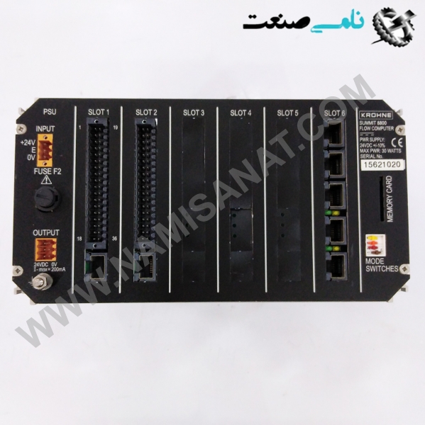 SUMMIT 8800, واردات قطعات ,PEPERL FUCHS نامی صنعت,تجهیزات صنعتی,نمایندگی فروش سایر برند ها,نمایندگی فوش ایر برند های ABB,NAMISANAT,IFM,پترو شیمی ,فولاد,شرکت بازرگانی,نامی ,صنعت, سسایر سیستم ها,سیستم ها ,وکانکتور,مانیتور  ind.electronics,الکترونیک صنعتی,Encoders MEASUREMENT ,&INSTRUMENT,اندازه گیری و ابزار دقیق ind.power,برق صنعتی , Induction welding,,جوش القایی, hydraulic-pneumatic,,هیدرولیک  summit 8800,summit 880,summit 88,summit 8,summit,summi,summ,sum MEASURING & INSTRUMEN,KROHNE,KROHNE SUMMIT 8800,FLOW COMPUTER,KROHNE SUMMIT 8800 NAMISANAT.CO,https:,,www.namisanat.com,per, فلو کامپیوتر ,خرید فلو کامپیوتر ,کروهنه,کرونه ,کرونه ابزار دقیق,دستگاه محاسباتی,افزایش دقت,گیری سطح انتقال,جریان , جریان حجم کل داده ها,سنسورها,جریان دیجیتال   SUMMIT 8800 یک کامپیوتر جریان دیجیتال برای اندازه گیری سطح انتقال (CT) است. صفحه نمایش لمسی گرافیکی تمام رنگی پیشرفته آن می تواند فرآیند اندازه گیری و تمام مقادیر اندازه گیری را به صورت گرافیکی نمایش دهد. یک کامپیوتر تک جریانی را می توان به حداکثر 5 نوع مختلف ابزار متصل کرد و اندازه گیری سطح انتقال نگهدارنده را در 0.25 ثانیه انجام داد. .  SUMMIT 8800 می تواند از طریق رابط های دیجیتال، آنالوگ، سریال یا اترنت برای به دست آوردن اطلاعات اندازه گیری و تشخیصی از مبدل ها یا آنالایزرهای میدانی ارتباط برقرار کند. تمام مقادیر محاسبه شده (دانسیته، نرخ جریان، حجم کل و غیره) را می توان به فرمت Modbus تبدیل کرد و توسط هر PLC، SCADA یا سیستم تسویه و غیره خواند.  ویژگی های فلو کامپیوتر مدل KROHNE SUMMIT 8800 OPEX و CAPEX پایین به دلیل طراحی و ارتباطات مدرن هزینه موجودی کم با یک کامپیوتر به دلیل ماژولار بودن سخت افزار و نرم افزار مناسب است تعمیر و نگهداری و اپراتور مؤثرتر به دلیل صفحه نمایش لمسی گرافیکی رنگی با پشتیبانی شبکه بی‌نظیر، هزینه خدمات و اندازه‌گیری خودکار از راه دور را به حداقل برسانید افزایش دقت و کاهش کالیبراسیون مجدد با نظارت خودکار عملکرد   فلو کامپیوتر (Flow Computer) یک دستگاه محاسباتی است که برای اندازه‌گیری، پردازش و نمایش اطلاعات جریان سیال (مایعات و گازها) استفاده می‌شود. این دستگاه‌ها معمولاً به فلومتر (Flow Meter) متصل هستند و اطلاعاتی مانند سرعت جریان، حجم جریان و کل حجم را محاسبه و نمایش می‌دهند.  ویژگی‌ها و کاربردها: محاسبه و نمایش اطلاعات: فلو کامپیوتر داده‌های دریافتی از فلومتر را پردازش کرده و اطلاعاتی مانند نرخ جریان، حجم کل جریان، دمای سیال و سایر پارامترها را نمایش می‌دهد.  کنترل و نظارت: بعضی فلو کامپیوترها دارای قابلیت‌های کنترل نیز هستند و می‌توانند با سیستم‌های کنترل فرآیند صنعتی در ارتباط باشند.  سنسورهای مختلف: فلو کامپیوتر می‌تواند با انواع سنسورهای جریان مانند توربین، دما، فشار، اختلاف فشار و غیره کار کند.  کاربردهای گسترده: از فلو کامپیوترها در صنایع مختلفی مانند نفت و گاز، نیروگاه‌ها، صنایع شیمیایی، تولید برق و سایر صنایع که نیاز به اندازه‌گیری و کنترل جریان سیالات دارند استفاده می‌شود.  انواع فلو کامپیوتر: فلو کامپیوترهای دیجیتال: این نوع فلو کامپیوترها دارای نمایشگرهای دیجیتال هستند و اطلاعات را به صورت عددی نمایش می‌دهند. فلو کامپیوترهای گرافیکی: این نوع فلو کامپیوترها دارای نمایشگرهای گرافیکی هستند و اطلاعات را به صورت نمودارها و گراف‌ها نمایش می‌دهند. فلو کامپیوترهای قابل برنامه ریزی: این نوع فلو کامپیوترها قابلیت برنامه ریزی دارند و می‌توانند با انواع مختلفی از فلومترها و سنسورها کار کنند.  مزایا: دقت بالا: فلو کامپیوترها اطلاعات جریان را با دقت بالا اندازه‌گیری و نمایش می‌دهند. کنترل دقیق: برخی فلو کامپیوترها قابلیت کنترل جریان سیالات را دارند و می‌توانند به بهینه‌سازی فرآیندها کمک کنند. پایداری: فلو کامپیوترها معمولاً دستگاه‌های پایدار و قابل اعتمادی هستند و می‌توانند در محیط‌های صنعتی کار کنند. انطباق‌پذیری: فلو کامپیوترها می‌توانند با انواع مختلفی از فلومترها و سنسورها کار کنند و در صنایع مختلفی مورد استفاده قرار بگیرند.  نحوه انتخاب: انتخاب فلو کامپیوتر مناسب بستگی به نوع کاربرد، نیازهای اندازه‌گیری، و نوع سیالی که قرار است اندازه‌گیری شود دارد.  مثال: فلو کامپیوتر PR-5618F برای اندازه‌گیری فلو گاز و مایع استفاده می‌شود و با اندازه‌گیری فشار، اختلاف فشار و دما و بر اساس استانداردهای NX19 AGA و ISO، مقدار دقیق فلو را اندازه‌گیری و ثبت می‌کند ایران تجارت. کد نامبر نیز محصولات مختلفی از فلو کامپیوتر را ارائه می‌دهد  فلو کامپیوتر - کد نامبر فلو کامپیوتر * مانیتورهای فلومتر از خروجی پالس سنسور جریان برای محاسبه و نمایش میزان جریان و کل جریان استفاده می کنند. نمایشگرهای... فلو کامپیوتر مدل KROHNE SUMMIT 8800 - کد نامبر Ordibehesht 17, 1403 AP — SUMMIT 8800 یک کامپیوتر جریان دیجیتال برای اندازه گیری سطح انتقال (CT) است. صفحه نمایش لمسی گرافیکی تمام رن... آشنایی با انواع فلومتر(FLOW METER)|عملکرد|نصب - ساتراپ دما فلومتر چیست؟ فلومتر (Flow Meter) دستگاهی است که برای اندازه‌گیری میزان جریان سیال (مایعات یا گازها) در یک سیستم لوله‌کشی یا فرآیند ص... ساتراپ دما فلومتر دستگاهی است که مقدار فلو را از طریق سنسور دریافت و اندازه گیری می‌نماید. این دستگاه محاسبات دبی را به صورت داخلی برای انواع لوله‌ها  و مایعات انجام داده و سپس نتیجه را نمایش ، ذخیره و ارسال میکند. این مقادیر بر روی حافظه جانبی دستگاه ذخیره شده و سیستم قابلیت زمانبندی جهت نمونه برداری را دارد. مشخصات فلومتر:قابلیت تنظیم 5 نقطه نمونه برداری گسسته در زمان قابلیت اتصال به کامپیوتر و دارای نرم افزار نمایش اطلاعات دارای درجه حفاظت فیزیکی IP58 قابلیت قطع و وصل سویچ‌ها و دستگاه‌های (متصل به دستگاه) به صورت خودکار و یا از راه دور قابلیت برنامه‌ریزی اختصاصی متناسب با کاربرد موردنظر ( طبق سفارش مشتری ) قابلیت ذخیره سازی اطلاعات بر روی SD card یا Flash Memory تا حجم 4 GIG سایر مشخصات:دارای طول عمر بیشتر و دقت بالا (به دلیل عدم وجود قطعات متحرک) عدم کالیبراسیون دوره‌ای و نگهداری خاص قابلیت ارسال اطلاعات از طریق بستر GPS و GPRS دارای پورت های ارتباطی RS 232 و RS485 امکان اتصال به سرور قابلیت ایجاد امنیت توسط پسورد برای دستگاه قابلیت ذخیره سازی بر روی رم امکان کارکرد با انواع سنسورهای دبی‌سنجی ورودی 4 تا 20 میلی آمپر و 0 تا 5 ولت دارای خروجی Mod Bus قابلیت تشخیص و نگهداری زمان‌های خاموش شدن سرعت نمونه‌برداری بالا ( 20 بار بر ثانیه ) دارای منو و رابط کاربری آسان صفحه نمایش گرافیکی با حروف خوانا قابلیت ثبت نمودار در حافظه جانبی صفحه نمایش گرافیکی با حروف خوان