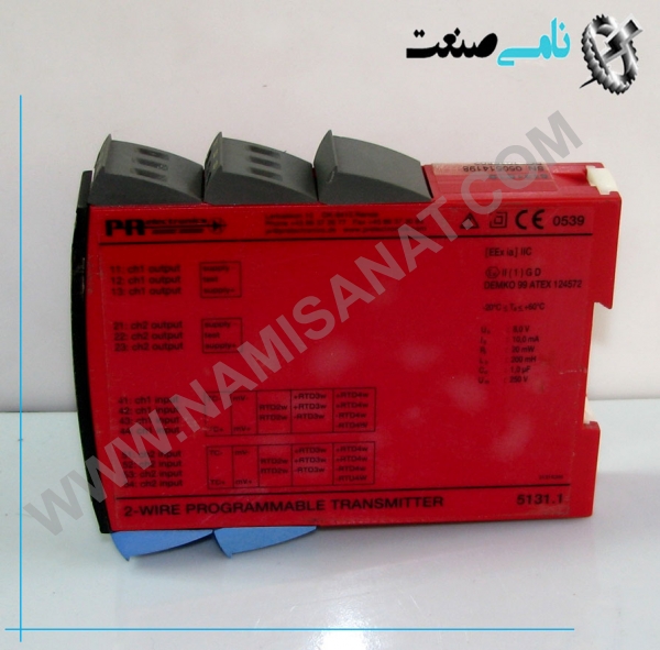 PR 5131B, PR 5111,PR 511,PR 51,PR 5,PR ,P, ,نامی صنعت,تجهیزات صنعتی برق صنعتی,namisanat,نامی صنعت,تجهیزات صنعتی,نمایندگی فروش سایر برند ها,نمایندگی فوش ایر برند های ABB,IFM,ind.power,برق صنعتی ,Programmable from standard PC, Galvanic separation, optional Ex,رله , Trip amplifiers as option, For DIN rail mounting, Universal voltage supply,5116B,5116,511,51,5,PR5116B,PR-5116B,– Input for RTD, TC, mV, Ohm, potentiometer, mA and V , 2-wire supply > 16.5 V to Ex zone 0 ,Bipolar voltage input,2-wire programmable transmitter 5131B – Input for RTD, TC, mV, linear resistance, mA, and V – 3.75 kVAC galvanic isolation – 4...20 mA loop output,PR 5131B,PR 5131,PR 513,PR 51,PR 5,PR,P, – 1- and 2-channel versions – ATEX Ex / I.S. version – DIN rail mounting, ,Output for current, voltage and 2 relays , Universal supply by AC or DC, Detachable terminals,PR- 5111,PR /5111,PR5111,PR 511,PR 51,PR 5,PR ,P,PR-5114,PR/114,PR5114,Programmable Transmitter,5115A,5115,511,51,5,PR5115A,PR-5115A,PR/5115A,Redundancy measurement with 2 input signals – Signal calculator with the four arithmetical operations – Duplication of the input signal – Input for RTD, Ohm, TC, mV, mA, and V – Universal supply by AC or DC