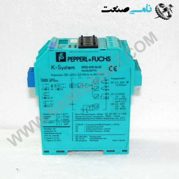 KFD2-DW-Ex1D, KFD2-DW-Ex1D,KFD2-DW-Ex1,KFD2-DW-Ex,KFD2-DW-E,KFD2-DW,KFD2-,KFD,KF,K, d.automation,اتوماسیون صنعتی, ind.electronics,الکترونیک صنعتی, MEASUREMENT ,&INSTRUMENT,اندازه گیری و ابزار دقیق ind.power,برق صنعتی , Induction welding,,جوش القایی, hydraulic-pneumatic,,هیدرولیک-پنوماتیک, واردات قطعات , Control circuit EEx ia IIC • Lead breakage (LB) monitoring and short-circuit (SC) monitoring • 1 signal output with 1 changeover contact • 1 serially switched output • 1 error message output • LC display • Start-up override • Preferred direction of the output relay, switching delay, hysteresis and direction of action adjustable 24 V DC: KFD2-DW-Ex1.D Successor KFD2-DWB-Ex1.D