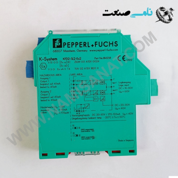 KFD2-SL2-EX2, واردات قطعات ,PEPERL FUCHS نامی صنعت,تجهیزات صنعتی,نمایندگی فروش سایر برند ها,نمایندگی فوش ایر برند های ABB,NAMISANAT,IFM,پترو شیمی ,فولاد,شرکت بازرگانی,نامی ,صنعت, سسایر سیستم ها,سیستم ها ,وکانکتور,مانیتور ind.electronics,الکترونیک صنعتی, MEASUREMENT ,&INSTRUMENT,اندازه گیری و ابزار دقیق ind.power,برق صنعتی , Induction welding,,جوش القایی, hydraulic-pneumatic,,هیدرولیک-پنوماتیک, واردات قطعات KFD2-SL2-EX2,KFD2-SL2-EX,KFD2-SL2,KFD2,KF,k,  relay  p+f