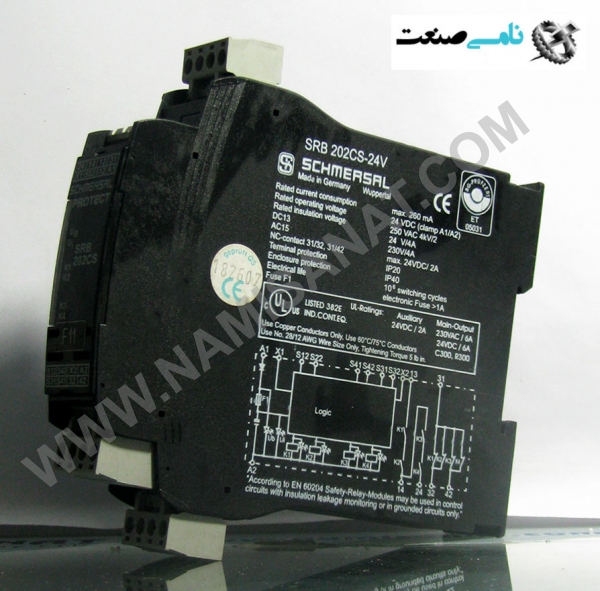 SRB202CS,  SRB202CS,SRB202C,SRB202,SRB20,SRB2,SRB,SR,S,ind.power,برق صنعتی ,نامی صنعت,تجهیزات صنعتی, برق صنعتی,namisanat,,نامی صنعت,تجهیزات صنعتی,RELAY,رله,ind,power,برق, صنعتی ,SRB202CS/T,24VDC,schmersal,
