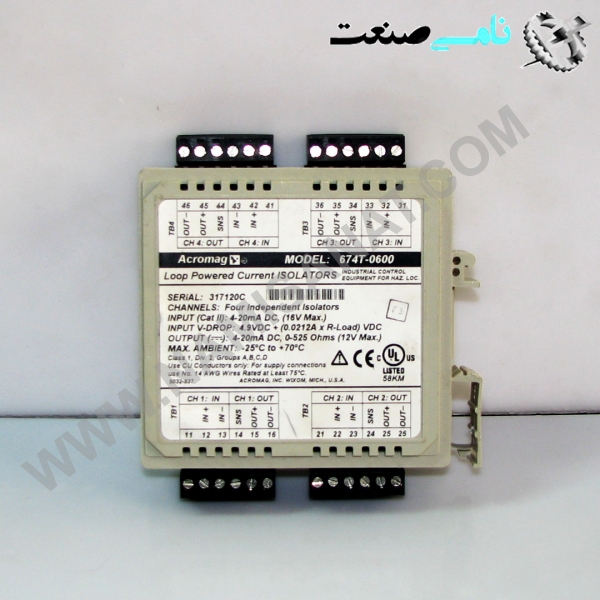 674T-0600 , واردات قطعات ,PEPERL FUCHS نامی صنعت,تجهیزات صنعتی,نمایندگی فروش سایر برند ها,نمایندگی فوش ایر برند های ABB,NAMISANAT,IFM,پترو شیمی ,فولاد,شرکت بازرگانی,نامی ,صنعت, سسایر سیستم ها,سیستم ها ,وکانکتور,مانیتور ind.electronics,الکترونیک صنعتی, MEASUREMENT ,&INSTRUMENT,اندازه گیری و ابزار دقیق ind.power,برق صنعتی , Induction welding,,جوش القایی, hydraulic-pneumatic,,هیدرولیک-پنوماتیک, واردات قطعات , 674T-0600,674T-060,674T-06,674T-0,674T,674,674,67,6,  Powered Isolators  ACROMAG